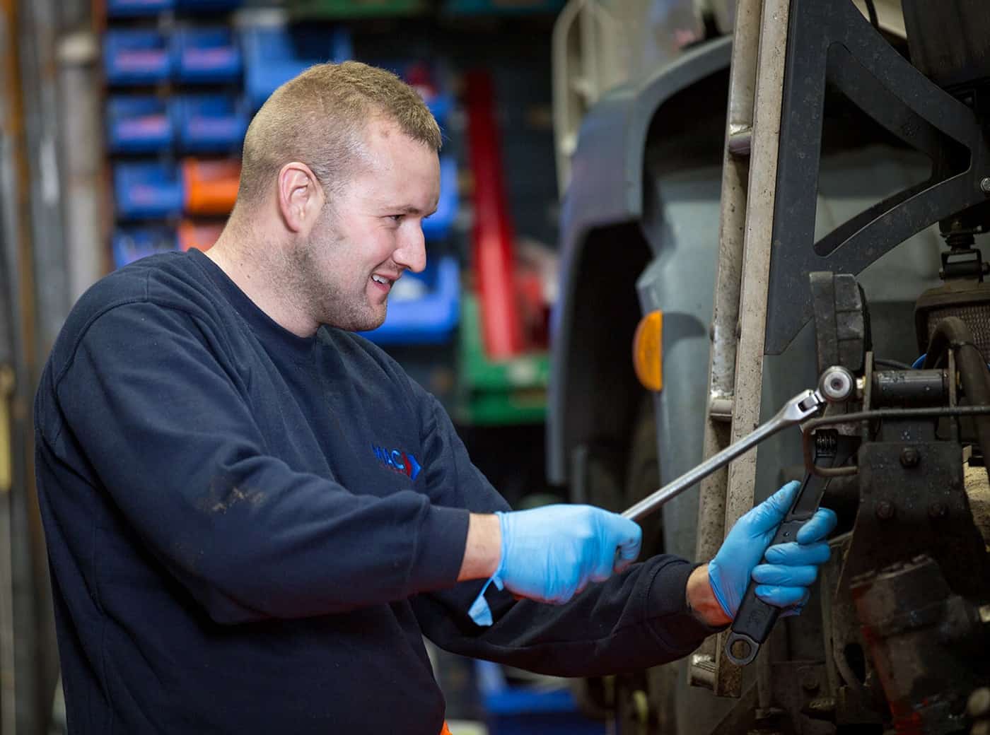 MAC plant being maintained in the workshop